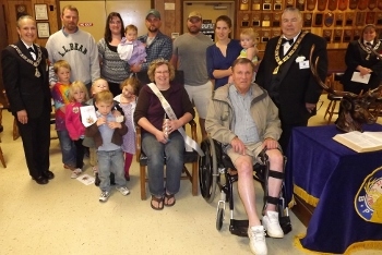 Julie Jewell was honored as the 2013 Mother of the Year at the lodge's annual Mother's Day Ceremony on May 11, 2013. She was joined by her husband, Steve, and many of her five children and 13 grandchildren.