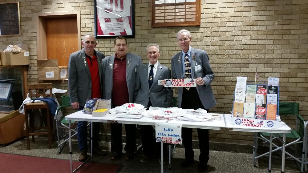 Islip Town Hoop Shoot contest 2018

Islip Elks Lodge 2533 - Drug Awareness

Exalter Ruler - Joe D'Angelo
Secretary  - Jim Kachadourian
Leading Knight  - Dennis Casey
Loyal Knight - Norman Newkirk