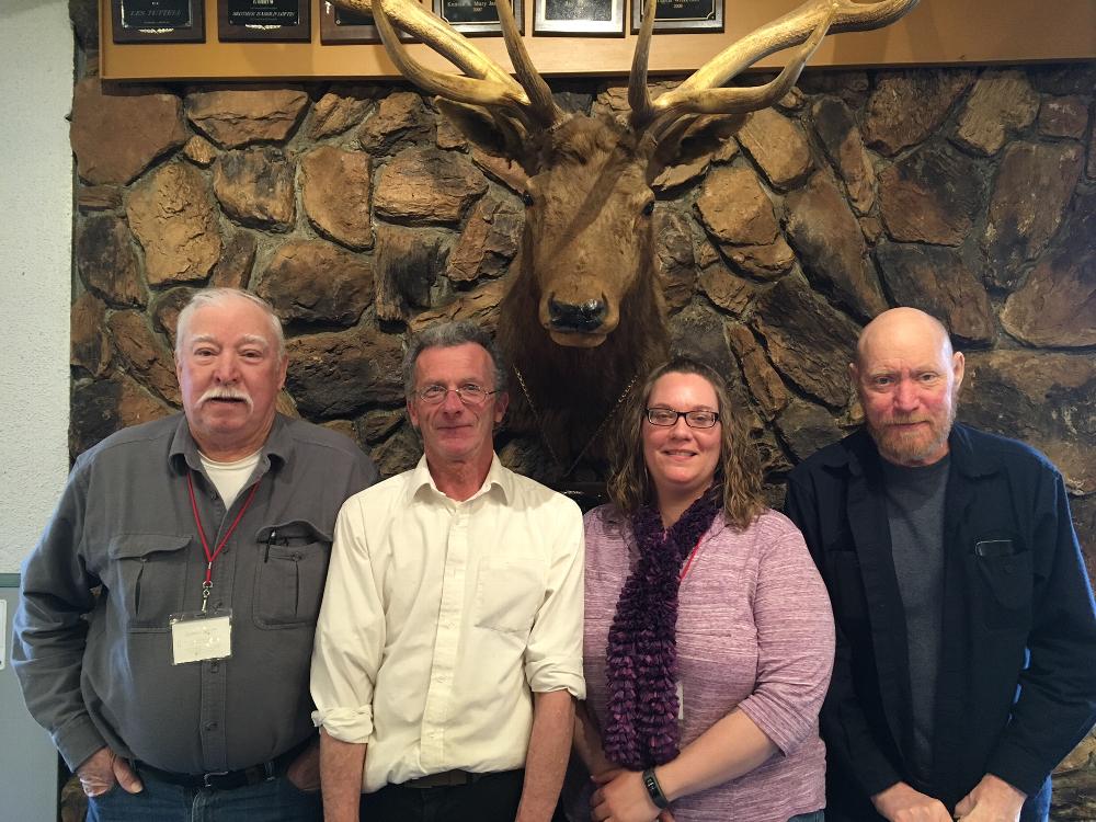 Elks State Convention
Kenai Alaska
May 4-6, 2017

Frank Dickinson, Sr., Trustee; Dean Willi, ER; Holly Jenkins, Secretary; Rusty Dickinson, Trustee