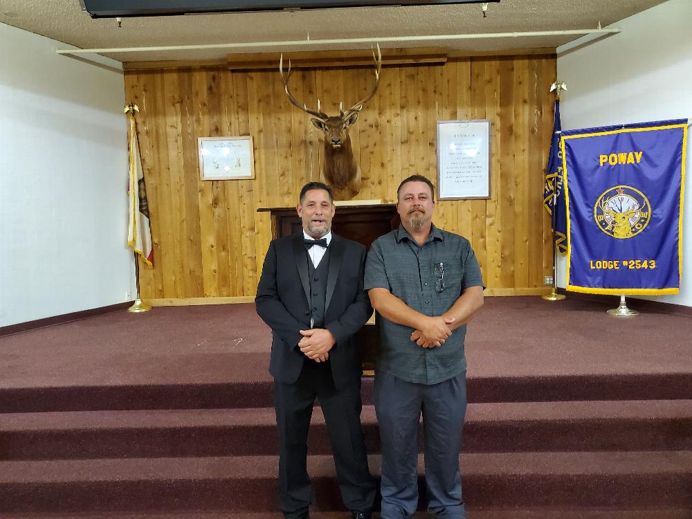 Welcome our new member Chris Daly!  He was initiated by our Exalted Ruler Norm Kaufman PER  on Tuesday, September 22, 2020.  
Congratulations!