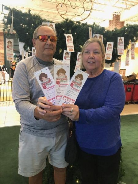 Winners of the Elks Riders 50/50 Christmas drawing, the Lattarays, paid it forward using their winnings to buy gifts for kids from the Angel Tree. Elks at their best!