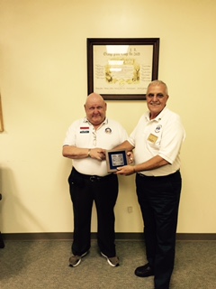 Congratulations to Orange Park Lodge Member, John Markiewicz PDDGER.  Pictured is Lodge Secretary Bob Morse PER presenting John with the $10,000 ENF Silver Founder Plaque.  Thank you, John!
 