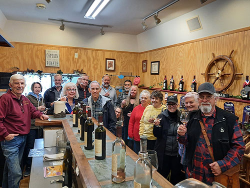 SIP-pranos! visited Fairwinds Winery today. 17 Elks having a great time together! Next meeting is Friday April 15th @ 5pm. Our next winery visit is Marrowstone Winery on Saturday April 23rd @ 1:30. Join us!