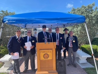 Our Officers are ready for our Flag Day Celbration