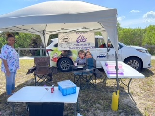 Our awesome Florida Elks Therapist, Beth (not shown), supported our Kids Day Event!