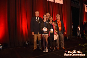 Nick Skibba PER (back center) presenting awards to our State Soccer Shoot Champions.