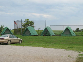 Scouts camped out overnight, continuing the Ceremony until 2:00 a.m.