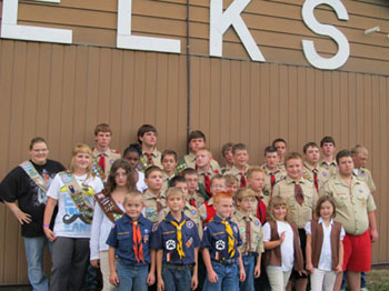 The Scouts who attended