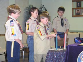 Boy Scouts Flag ceremony 2011