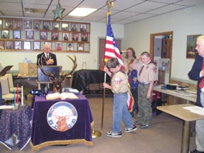 Boy scout Flag Ceremony 2011