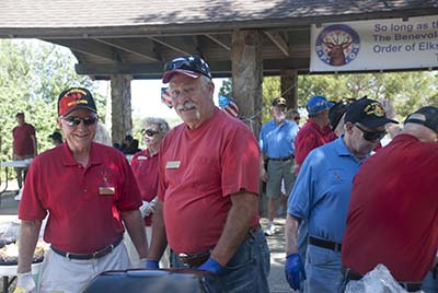 Veterans from area assisted living facilities were invited to a day of fishing and fun at Fort Island Trail Park.