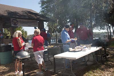 Veterans from area assisted living facilities were invited to a day of fishing and fun at Fort Island Trail Park.