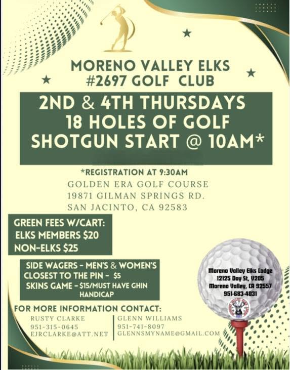Join US for a day of comradery with your fellow Elks and make NEW friends too!