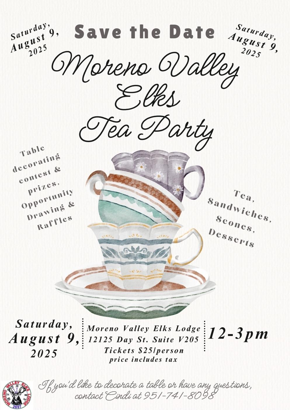 Ladies Tea 8/9