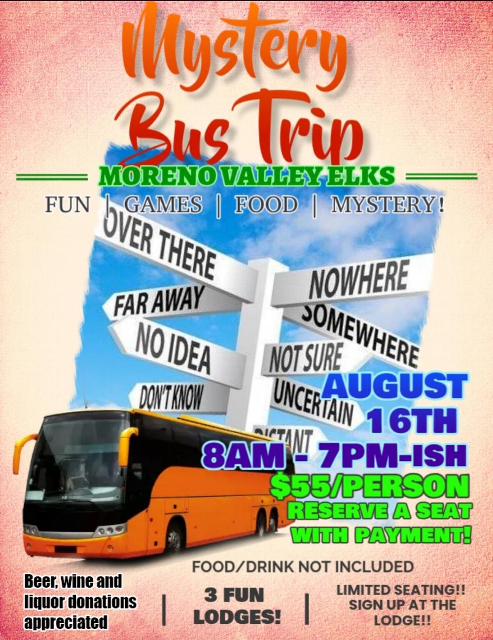 Mystery Bus Trip for Elk Members