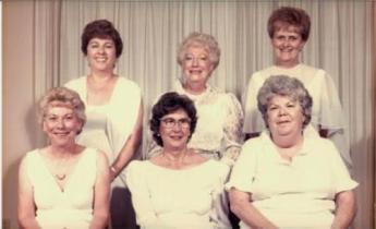 Sebastian Elks Lodge #2714
Charter El-Does Officers May 1986
Laura Walker, Virginia Ward, Kay Cooper, Jean Rowley, Jean Heitzman, Rosemary Hutchinson
