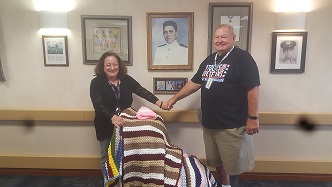Zephyrhills Elks Lodge 2731 donated these beautiful crocheted afghans to Baldemoro-Lopez State Veterans Nursing Home in Land-o-Lakes. The yarn was donated to the lodge from our generous members and the afghans were lovingly made by the Happy Hookers, a group of women from the Highlands of Scotland Yard who are members of our lodge. Thank you so much ladies, we know the Veterans will very much appreciate your generosity, time and effort.