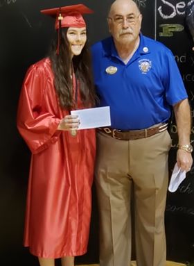 ER David Moyer presented our Local Scholarship Award to recipient Mallory McCann. Congratulations Mallory!