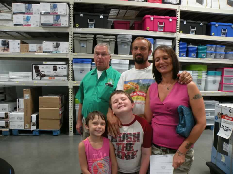 ENF Chairman, Tony Leciejewski and shoppers for our annual Back-To-School Shopping Spree.