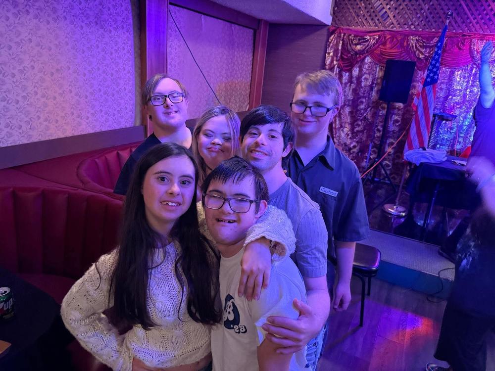 Karaoke friends posing for a pic #friendship #love #downsyndrome