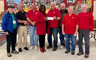 Dec 2021 donation to Morgan County Food Bank