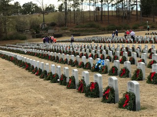 Wreaths Across America Milledgeville Veterans Cemetery Dec 18, 2021