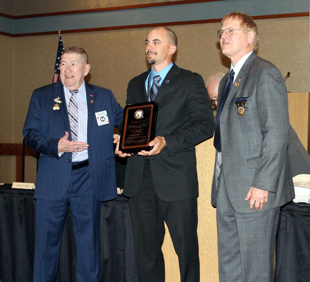 Police Officer of the year with President Mike Murphy, and State Sponsor Hon.Louis J. Grillo 