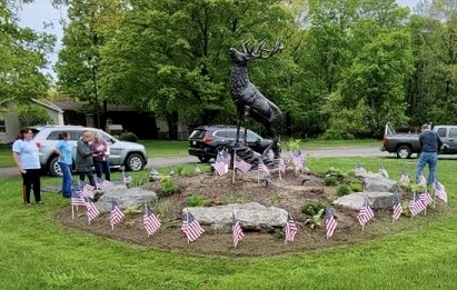Sprucing up our Elk for Memorial Day 
