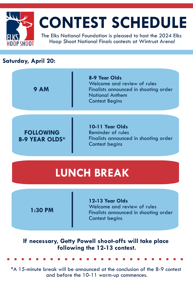 2024 Hoop Shoot Contest Schedule
