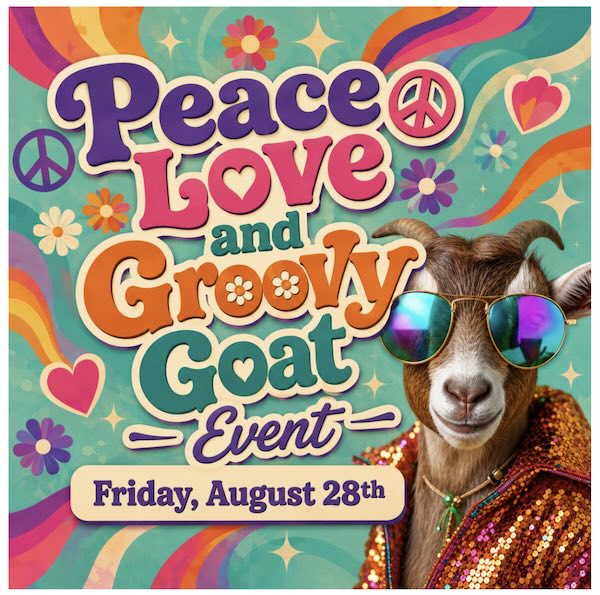 Peace, Love & Groovy Goat