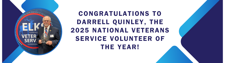 Congratulations to Darrell Quinley, the 2025 National Veterans Service Volunteer of the Year!